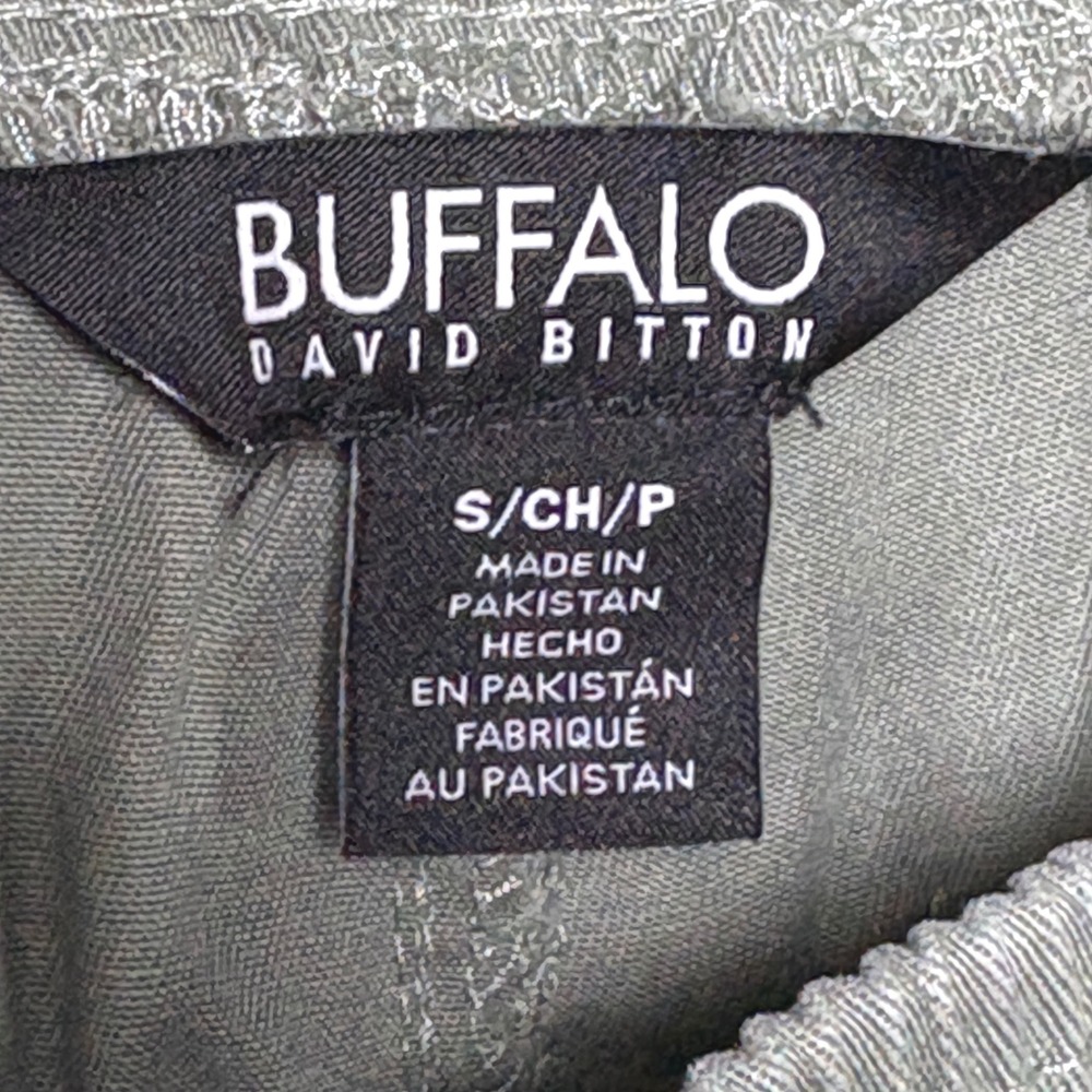 Cargo Pants Small Buffalo David Bitton Sage Green Tencel Lyocell Jogger Utility - Picture 3 of 8